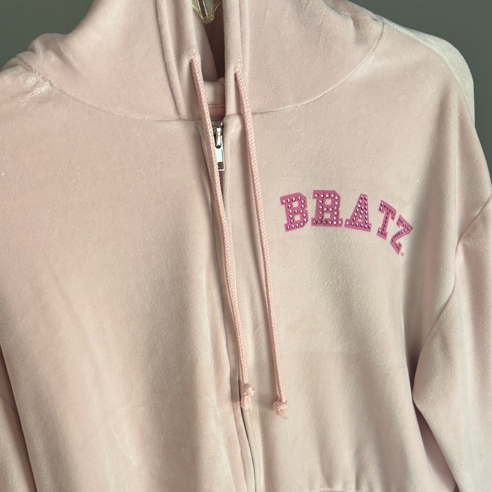 Pink Velvet Bratz Zip-Up